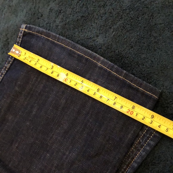 🇬🇧Hudson Button back pocket wide boot leg belt loops comfy jeans - Picture 11 of 12